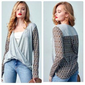 Surplice Contrast Top✨️